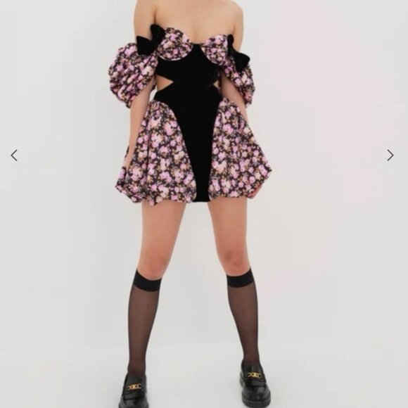For Love and Lemons Kate Mini Dress size medium NWT - Picture 3 of 8